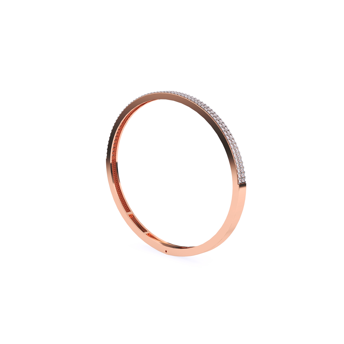 Charming Half Eternity Round Lab Grown Bracelet